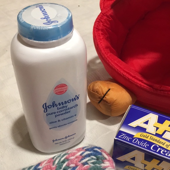 Baby’s First Bath Christmas Deer NEW 10Pc set Wash Powder A&D+ Wash clothes Hat - Picture 10 of 11